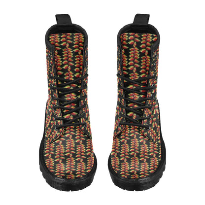 Heliconia Pattern Print Design HL05 Women's Boots