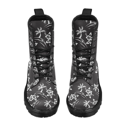 Palm Tree Pattern Print Design PT02 Women's Boots
