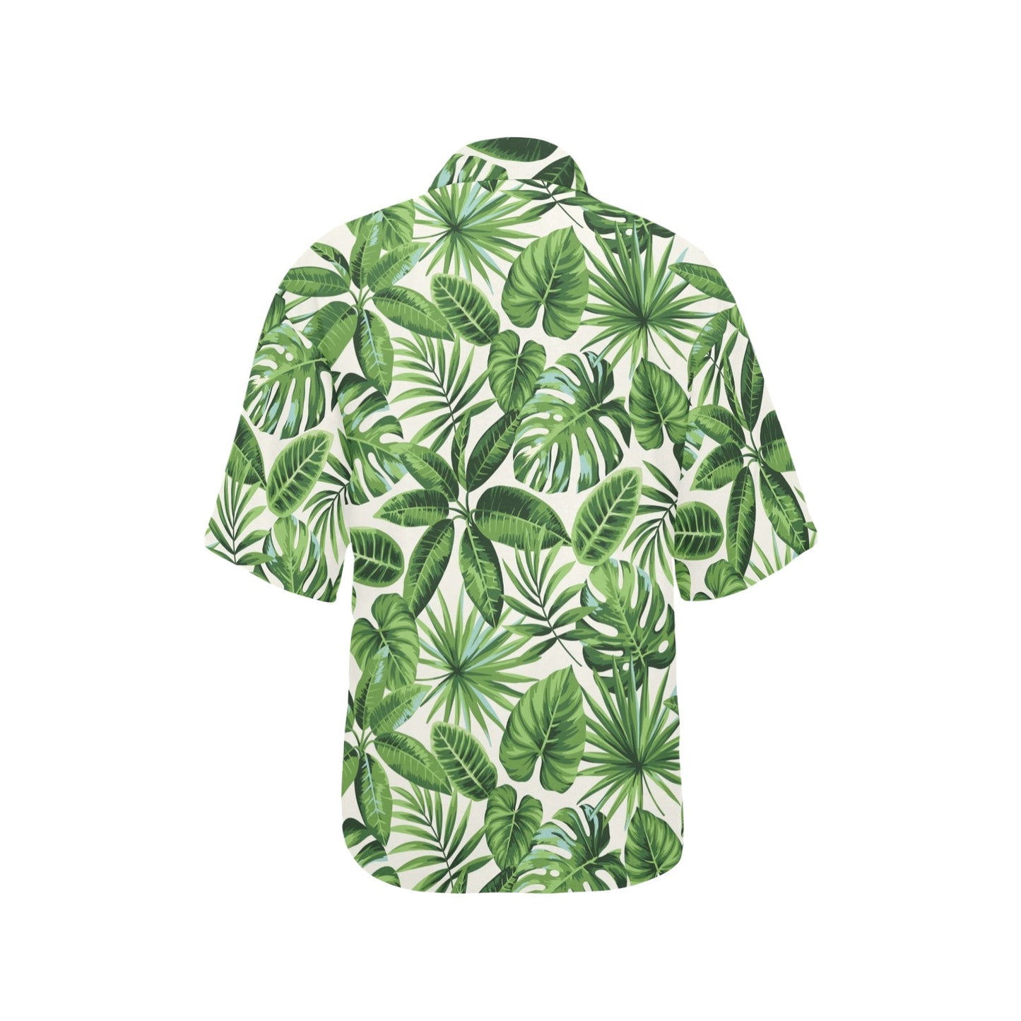 Tropical Flower Pattern Print Design TF013 Women's Hawaiian Shirt