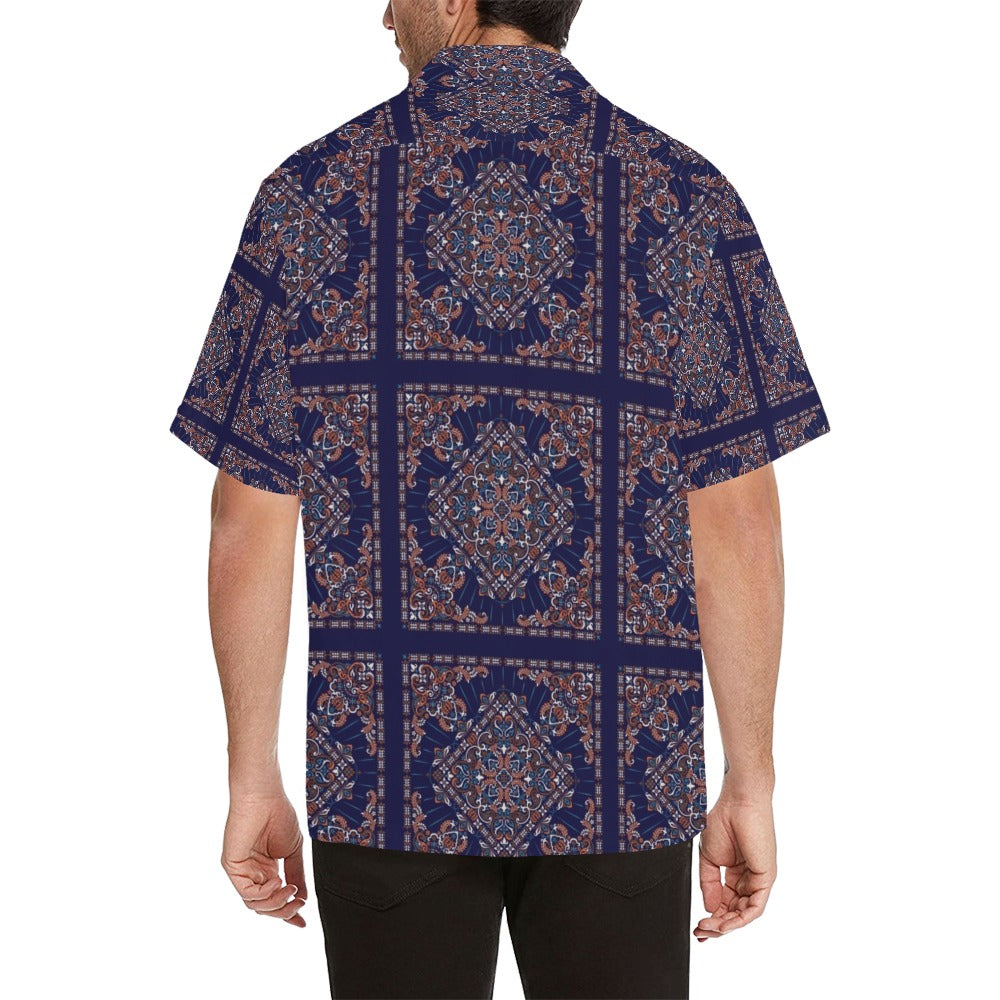Bandana Print Design LKS3012 Men's Hawaiian Shirt