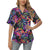 Neon Color Tropical Palm Leaves Women's Hawaiian Shirt