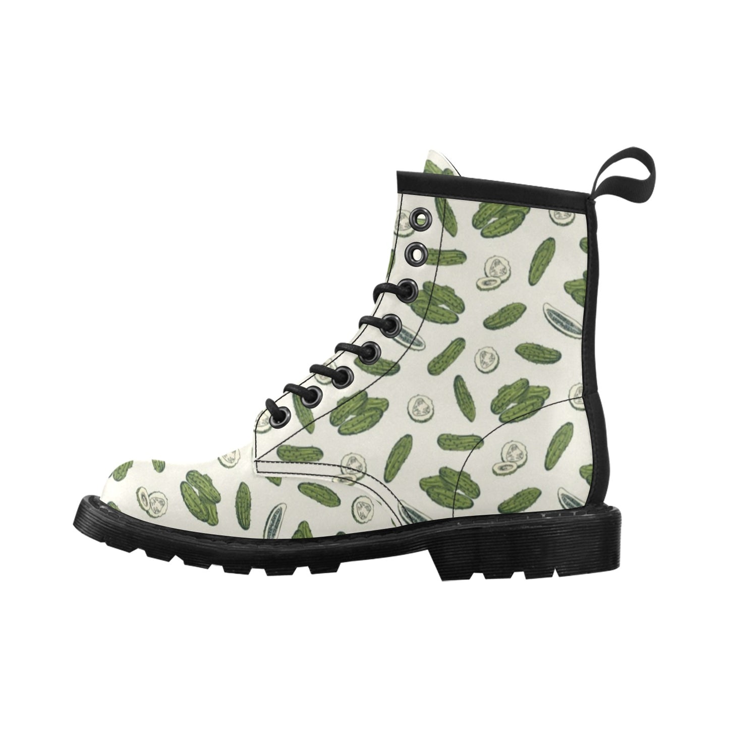 Cucumber Pattern Print Design CC05 Women's Boots