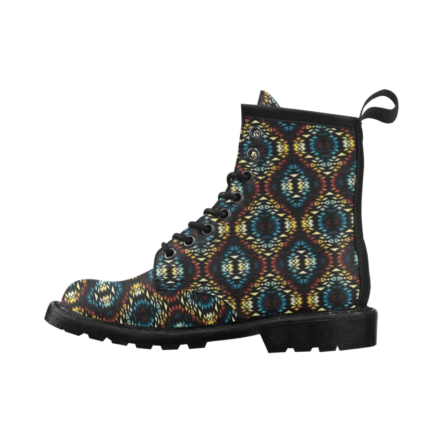 Tribal Pattern Print Design LKS309 Women's Boots