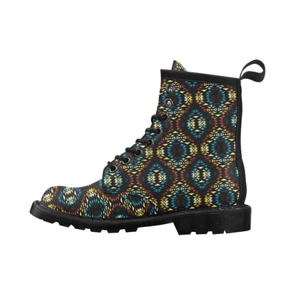 Tribal Pattern Print Design LKS309 Women's Boots