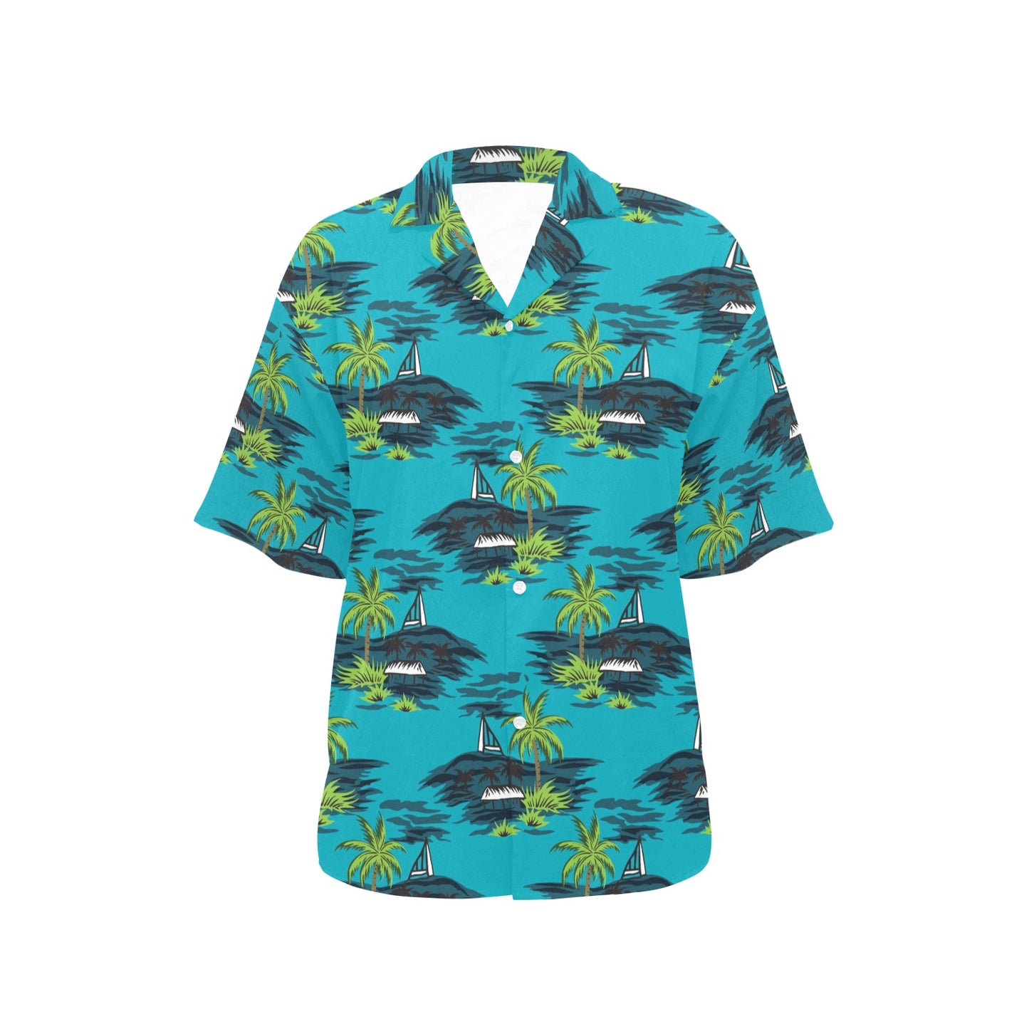 Pacific island Pattern Print Design A01 Women's Hawaiian Shirt