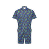 Alien Green UFO Pattern Men's Romper