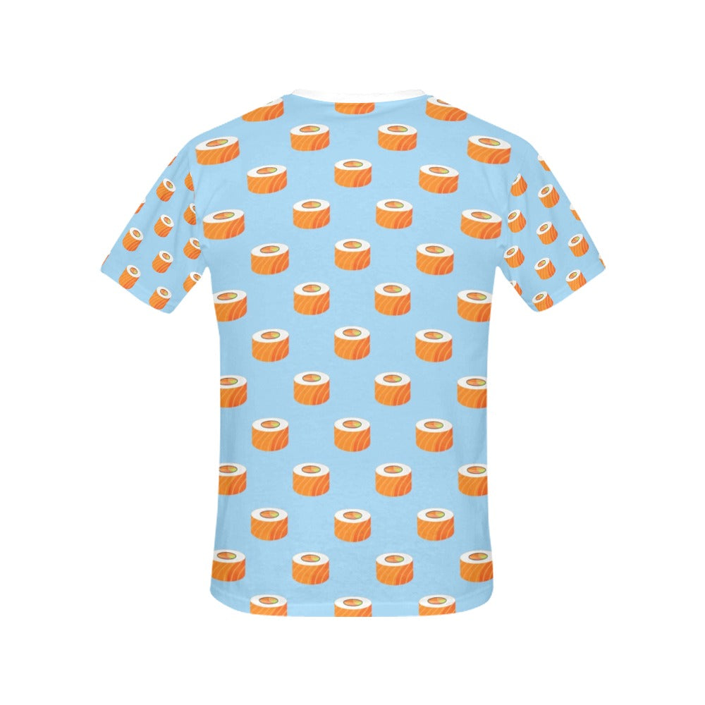Salmon Sushi Print Design LKS307 Women's  T-shirt