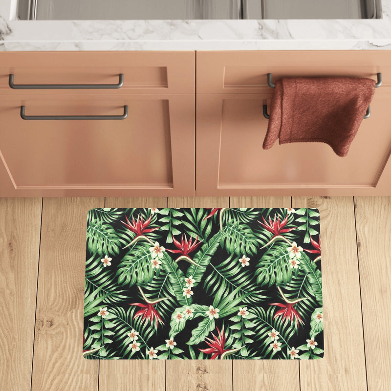 Bird Of Paradise Pattern Print Design BOP05 Kitchen Mat