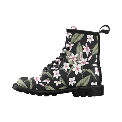 Plumeria Pattern Print Design PM021 Women's Boots