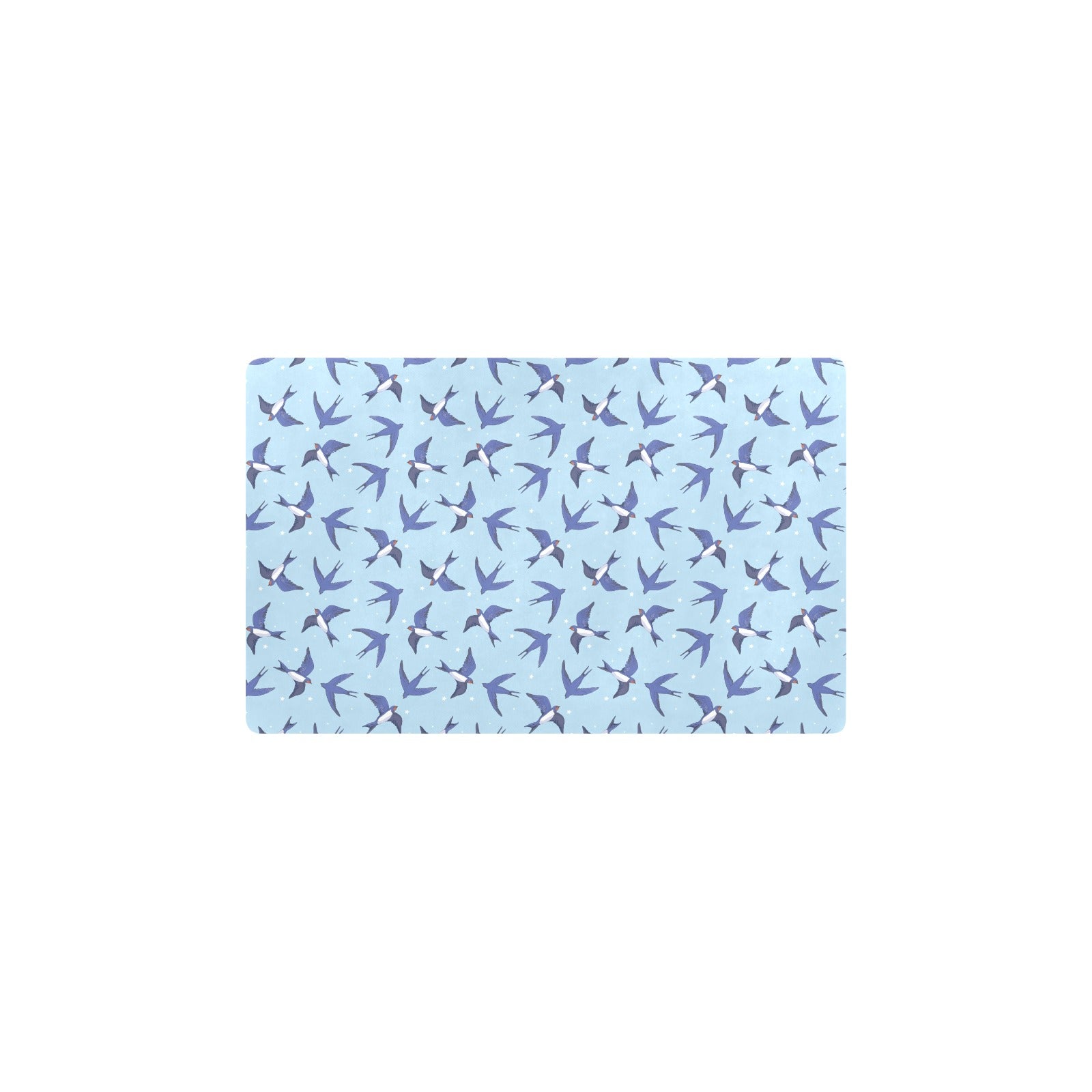 Swallow Bird Pattern Print Design 06 Kitchen Mat