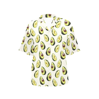 Avocado Pattern Print Design 01 Women's Hawaiian Shirt