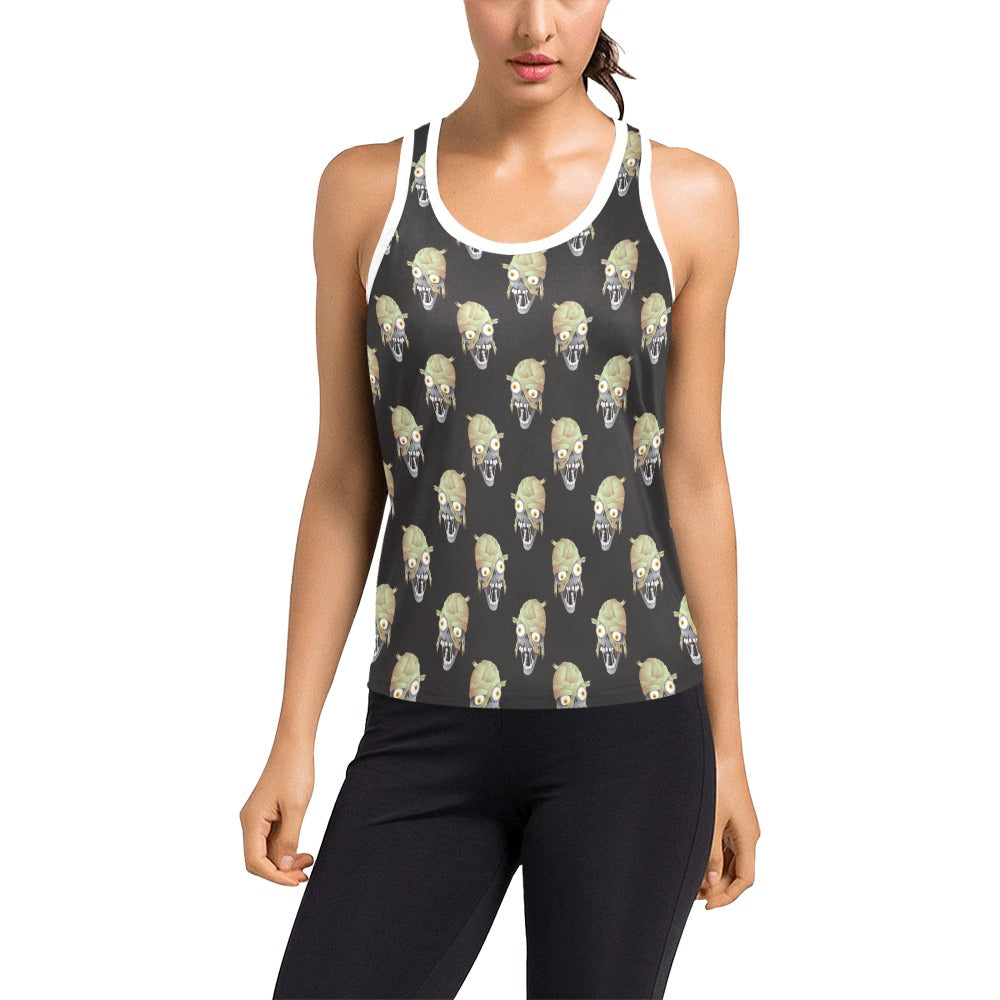 Mummy Print Design LKS304 Women's Racerback Tank Top