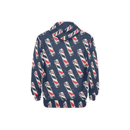 Barber Design Print Pattern JJ003 Men's Pullover Hoodie