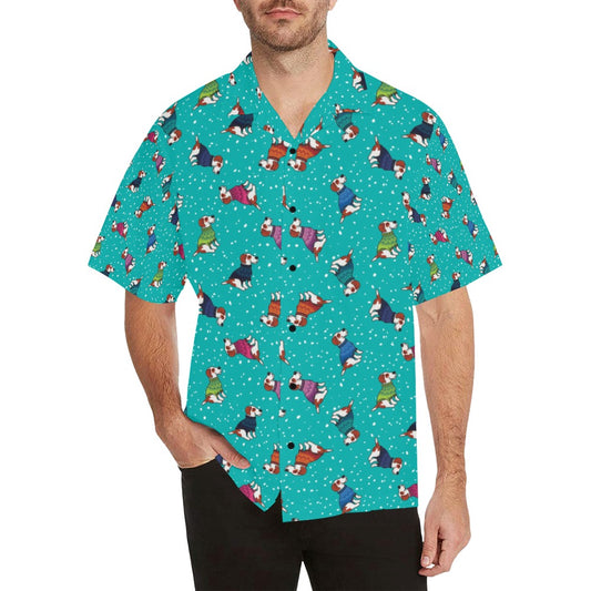 Russell Terriers Print Design LKS309 Men's Hawaiian Shirt