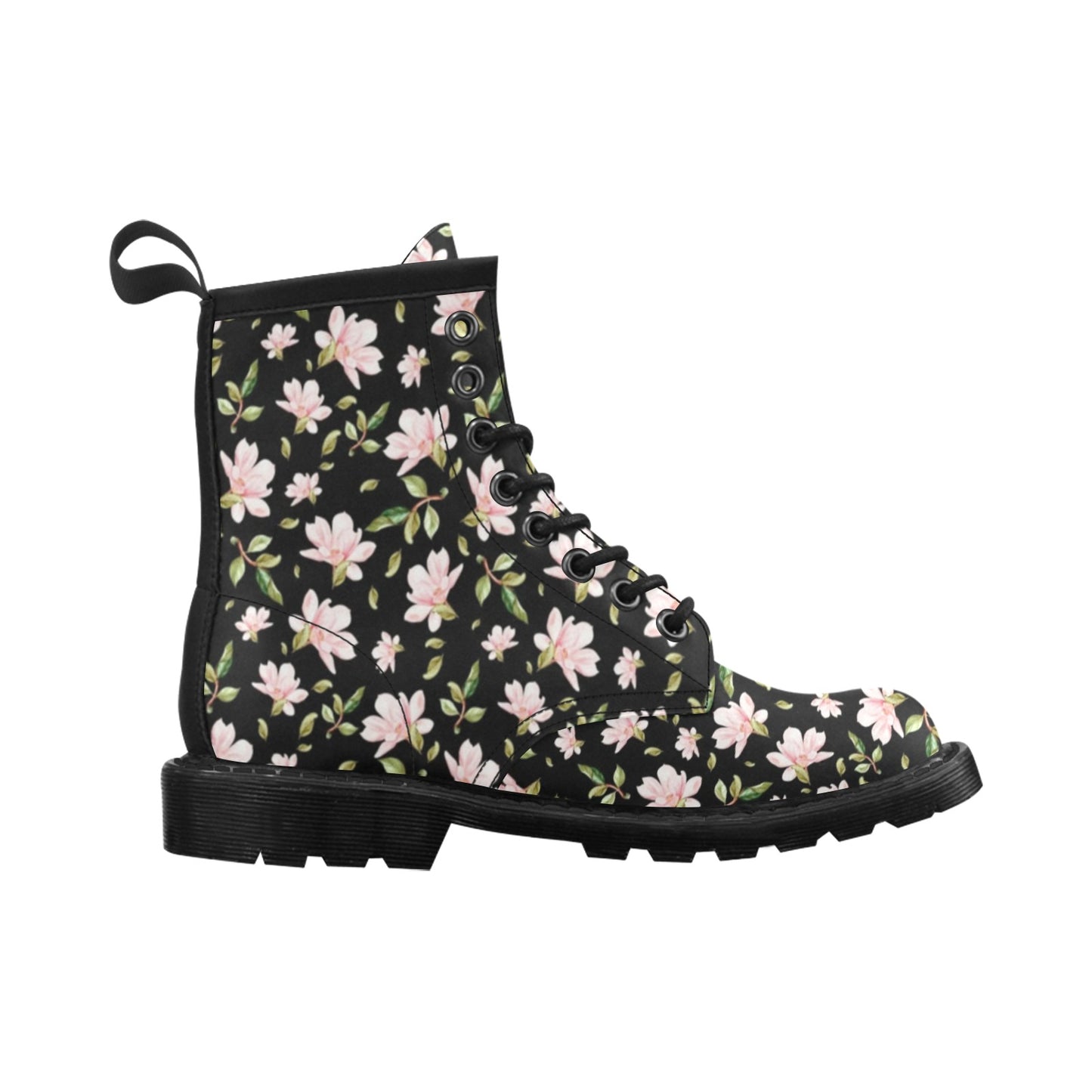 Magnolia Pattern Print Design MAG01 Women's Boots