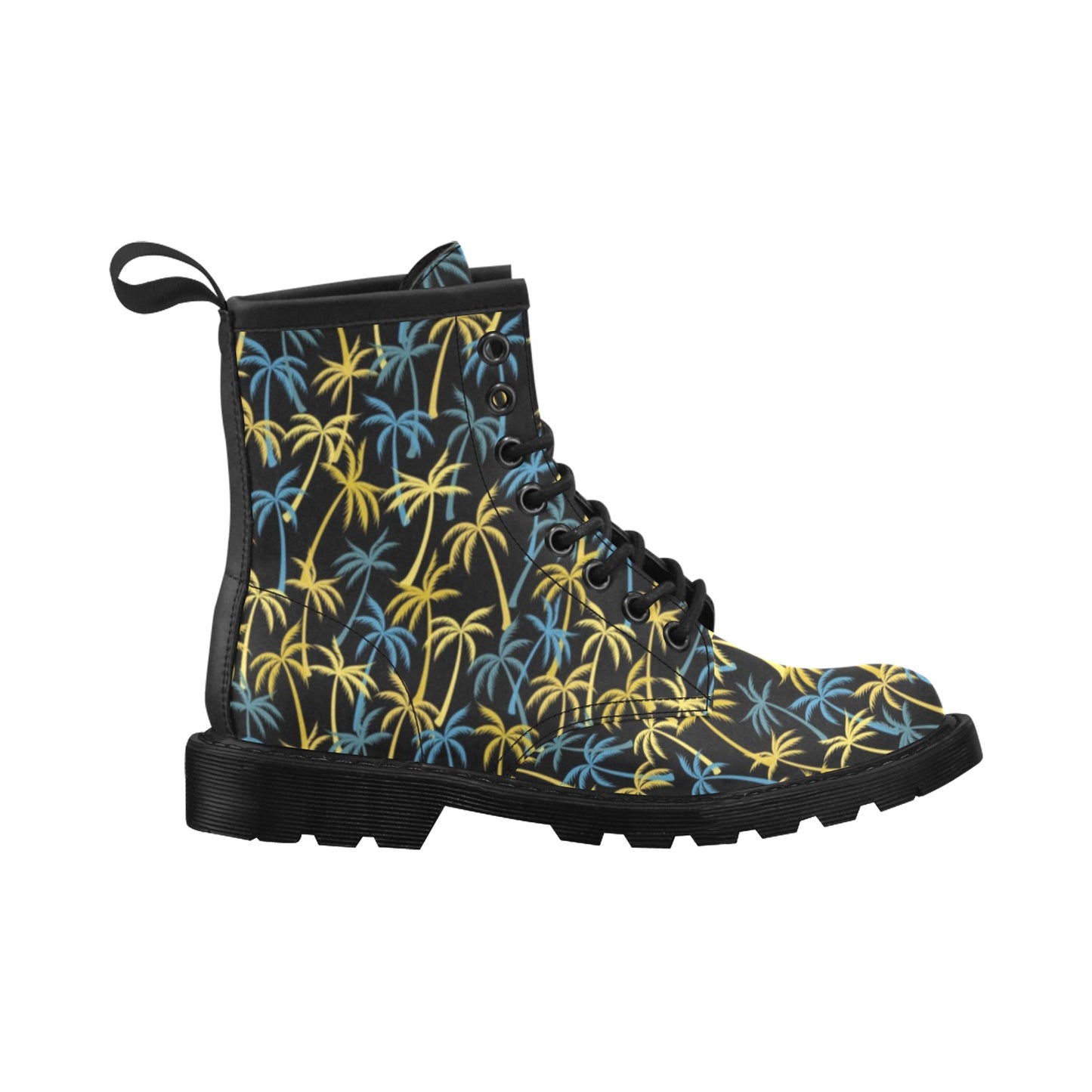 Palm Tree Pattern Women's Boots