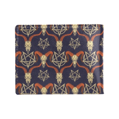 Buffalo Head Print Design LKS403 Men's ID Card Wallet