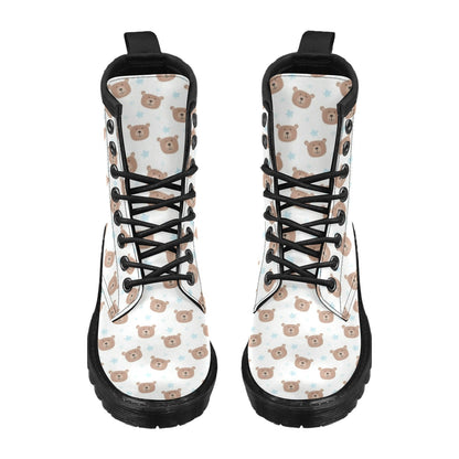 Bear Pattern Print Design BE02 Women's Boots