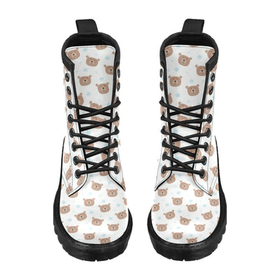 Bear Pattern Print Design BE02 Women's Boots