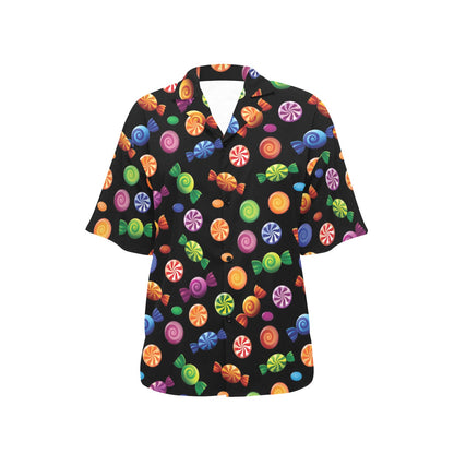 Candy Pattern Print Design 01 Women's Hawaiian Shirt