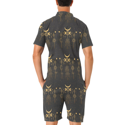 Sun Moon Boho Style Men's Romper