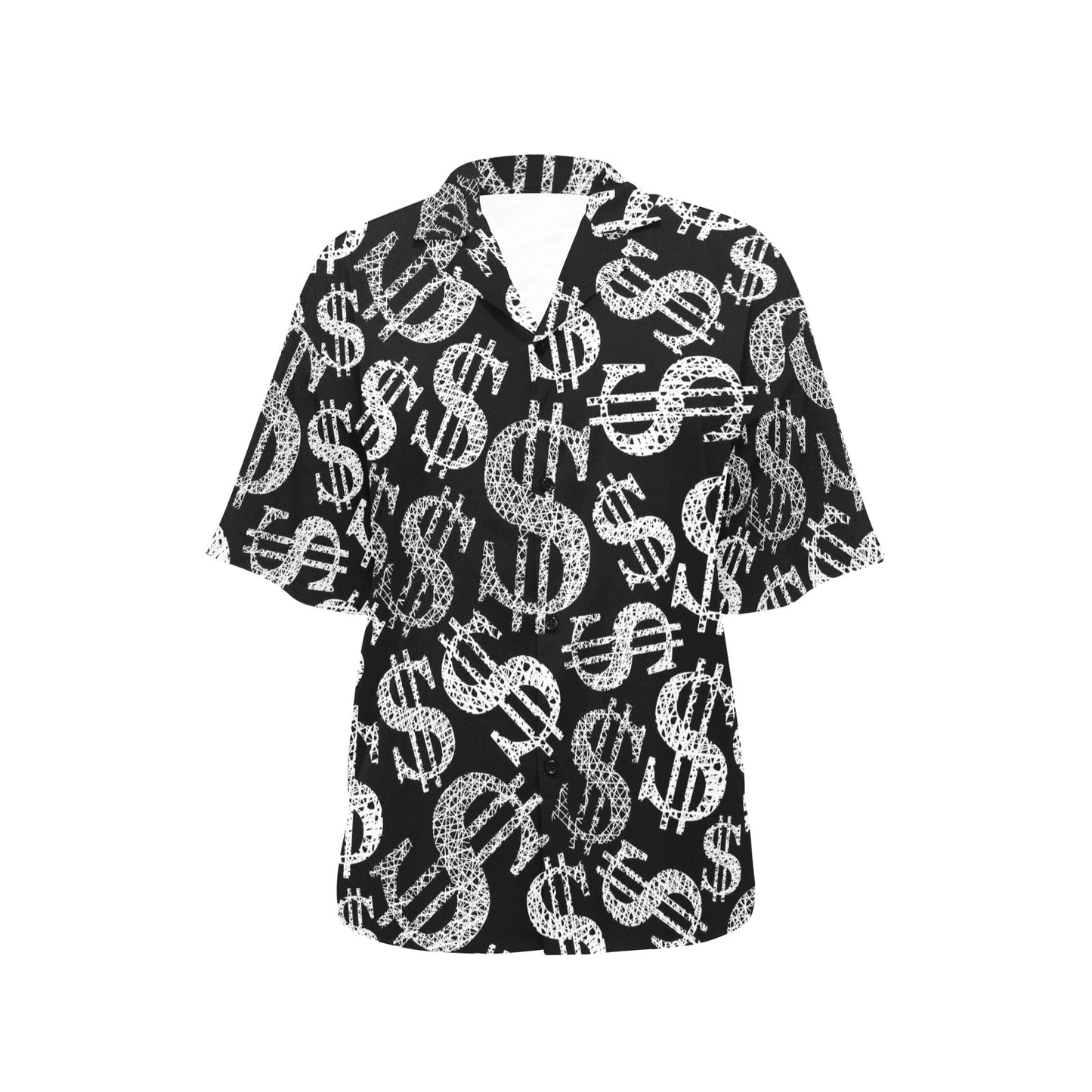 Money Pattern Print Design 02 Women's Hawaiian Shirt