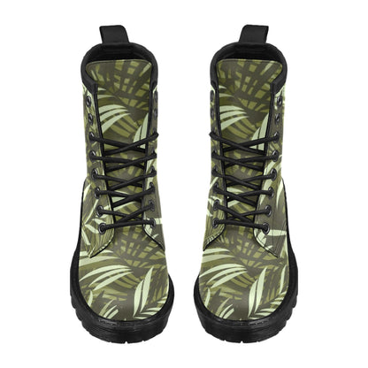 Palm Leaves Pattern Print Design PL05 Women's Boots