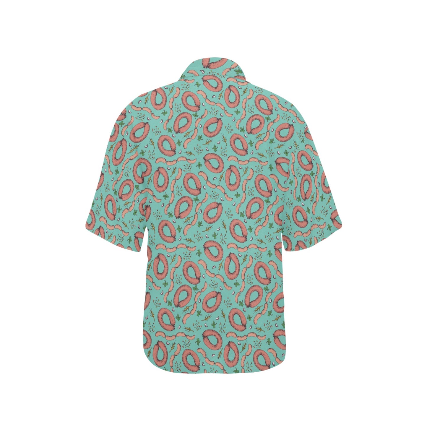 Sausage Print Design LKS303 Women's Hawaiian Shirt
