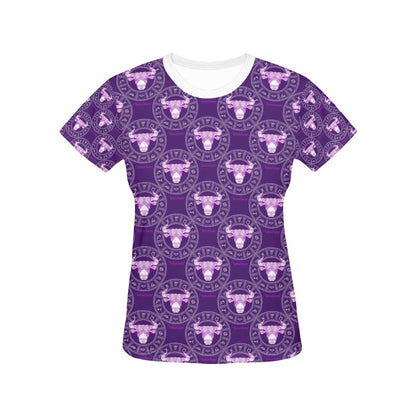 Taurus Print Design LKS303 Women's  T-shirt