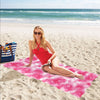 Tie Dye Pink Print Design LKS304 Beach Towel 32" x 71"