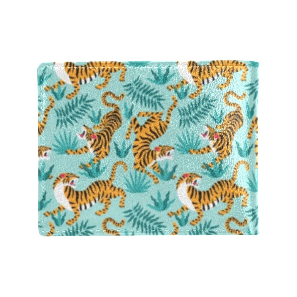 Tiger Print Design LKS304 Men's ID Card Wallet