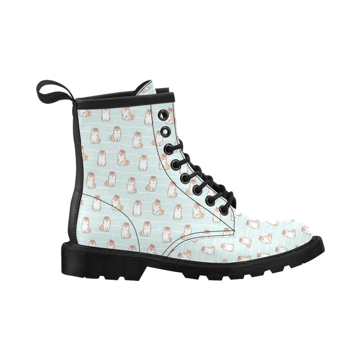 Shiba Inu Print Design LKS3011 Women's Boots
