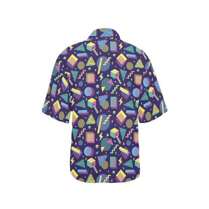 Geometric Print Design LKS401 Women's Hawaiian Shirt