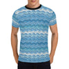 Wave Print Design LKS301 Men's All Over Print T-shirt