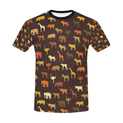 Safari Animal Print Design LKS301 Men's All Over Print T-shirt