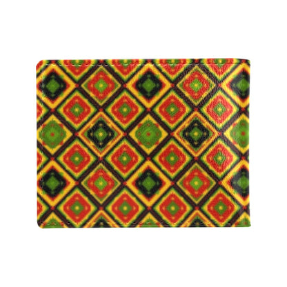 Rasta Reggae Color Pattern Men's ID Card Wallet