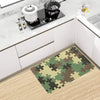 Puzzle Camo Pattern Print Design A03 Kitchen Mat