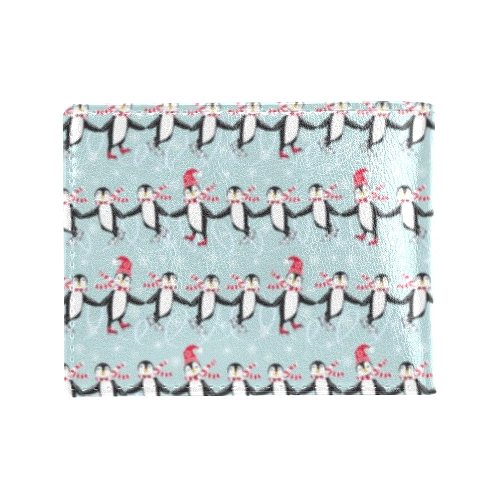 Penguin Sking Design Men's ID Card Wallet
