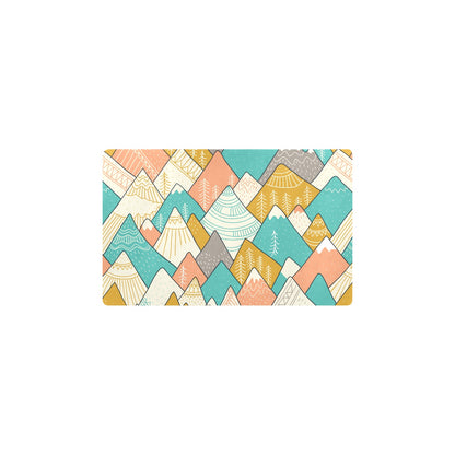 Mountain Pattern Print Design 02 Kitchen Mat