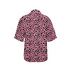 Cheetah Pink Pattern Print Design 01 Women's Hawaiian Shirt
