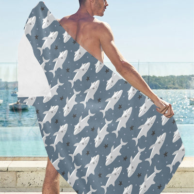 Shark Print Design LKS305 Beach Towel 32" x 71"