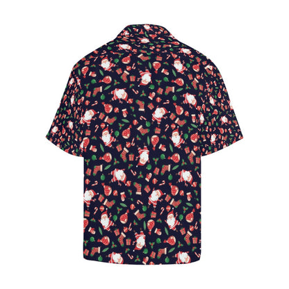 Santa Christmas Themed Print Design LKS304 Men's Hawaiian Shirt