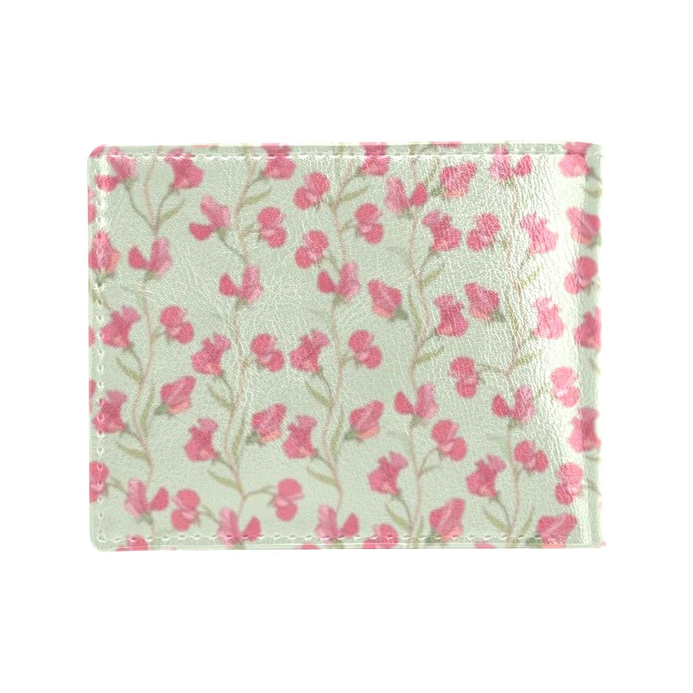 Sweet Pea Print Design LKS301 Men's ID Card Wallet
