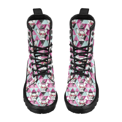 Chihuahua Cute Triangle Pattern Women's Boots