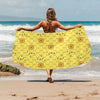 Honey Bee Print Design LKS303 Beach Towel 32" x 71"