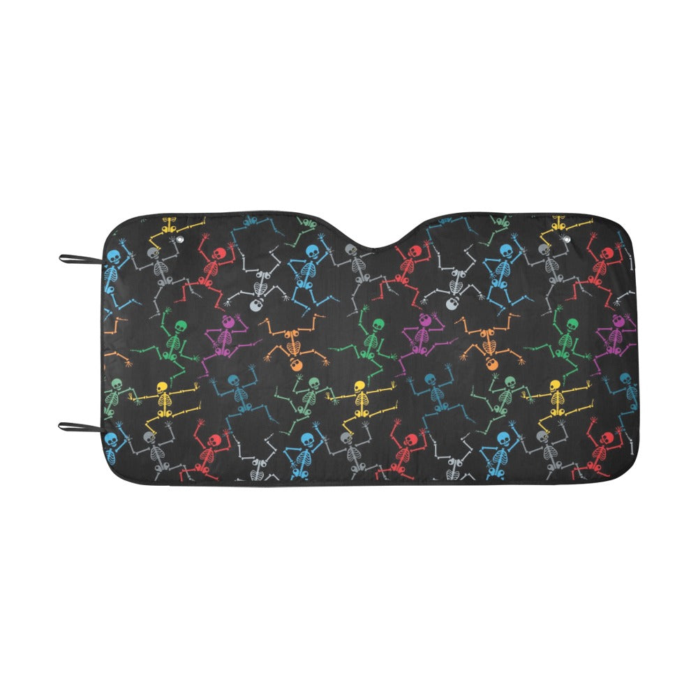 Skeleton Colorful Print Design LKS302 Car front Windshield Sun Shade