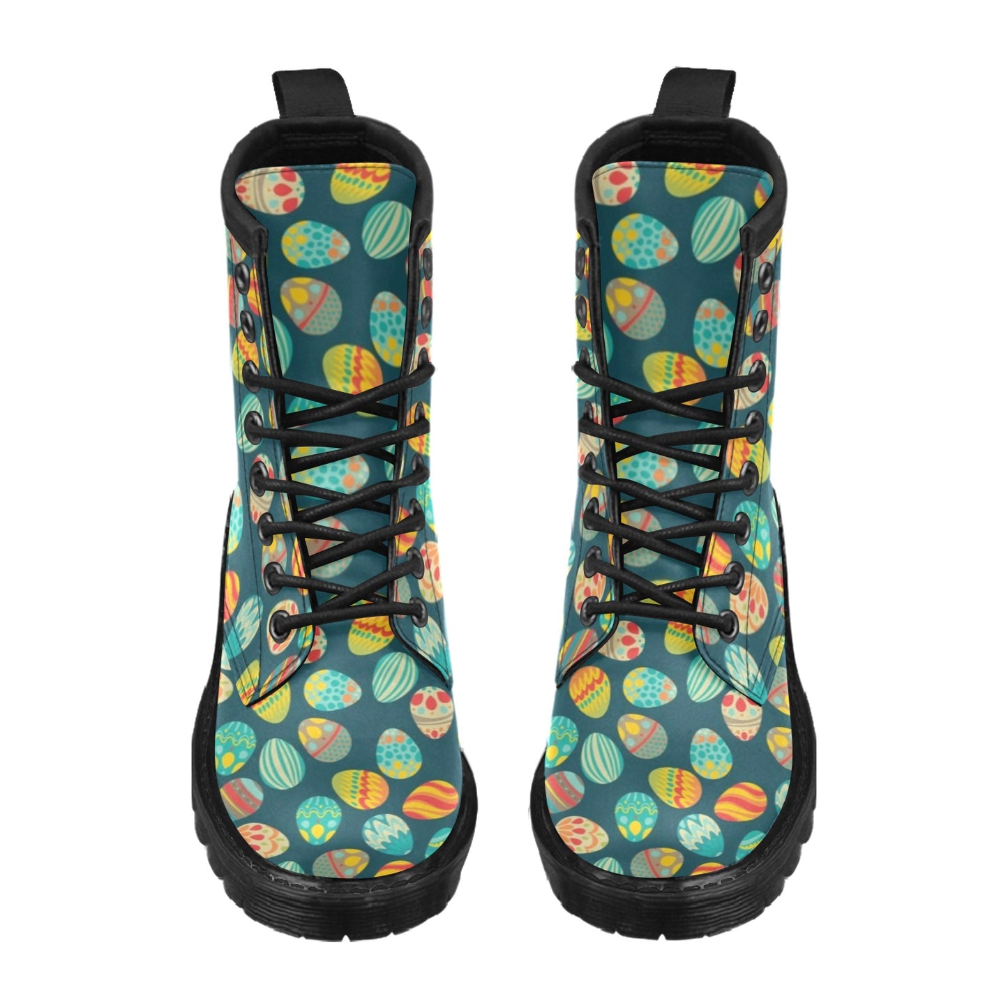 Easter Eggs Pattern Print Design RB09 Women's Boots