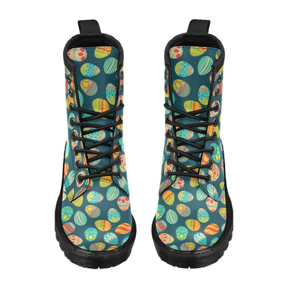 Easter Eggs Pattern Print Design RB09 Women's Boots