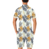 Colorful Tropical Palm Leaves Men's Romper