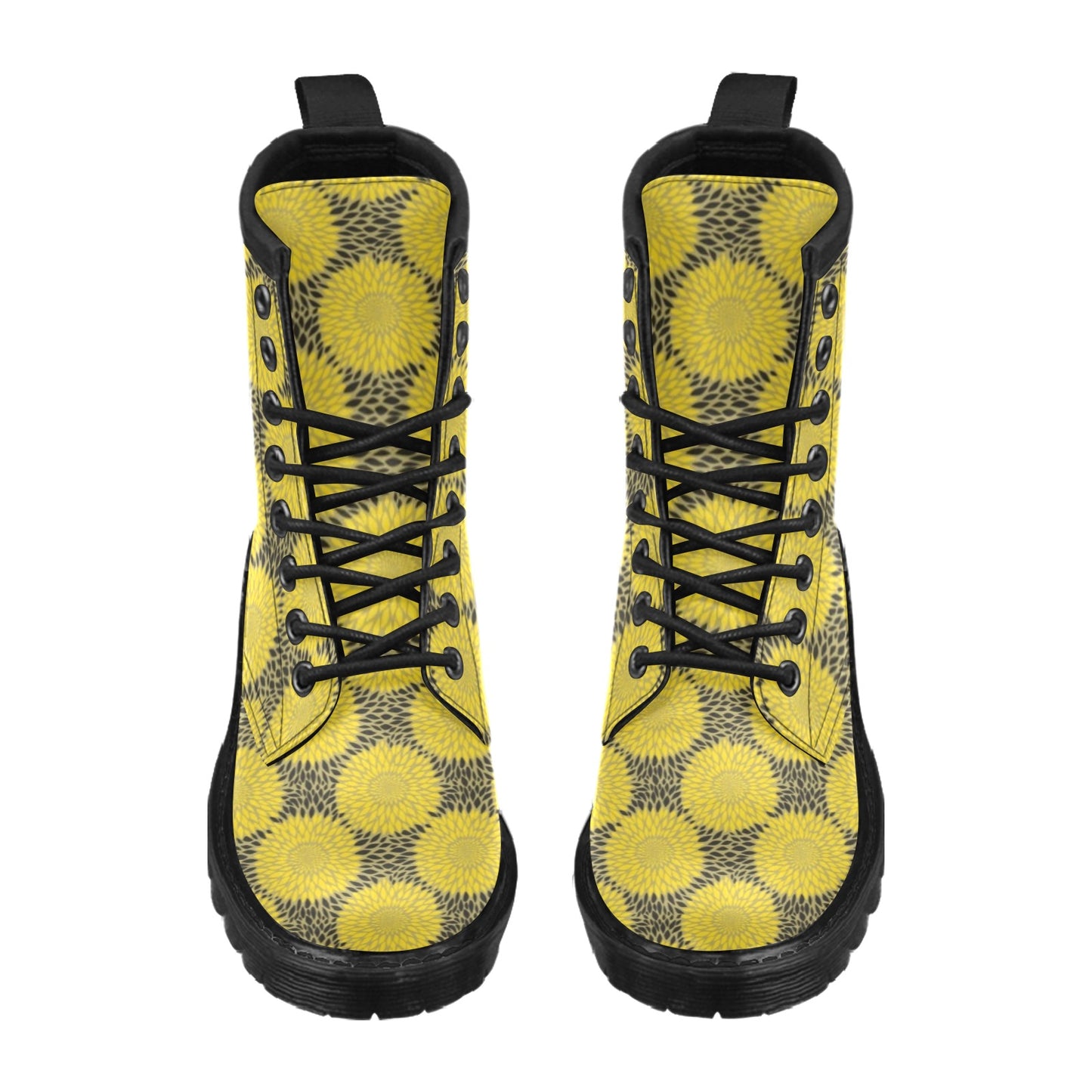 Sunflower Pattern Print Design SF06 Women's Boots